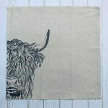Charger l&#39;image dans la galerie, Set of four country animals linen napkins
