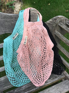 Reusable short handled string Turtle bag