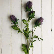 Afbeelding in Gallery-weergave laden, Blue faux thistle spray

