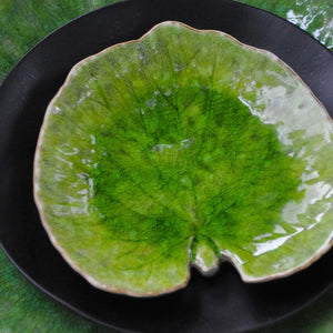 Costa Nova Riviera tomate alchemille leaf plate 18cm