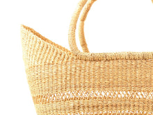 Load image into Gallery viewer, Bolga market basket woven from elephant grass
