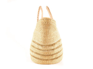 Bolga market basket woven from elephant grass