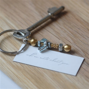 ' Nuts about you' keyring