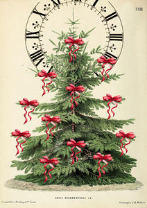 Christmas clock - Christmas card