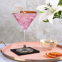 Load image into Gallery viewer, Deco pink cocktail glass
