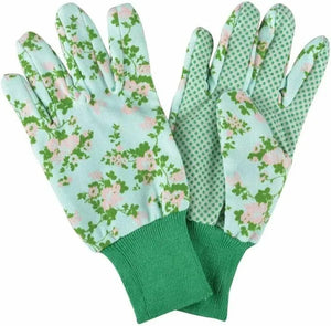 Gardening gloves in rose print